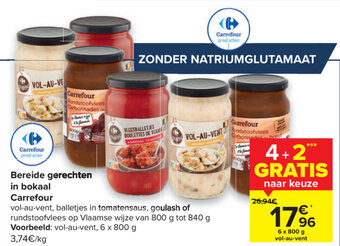 Carrefour Bereide gerechten in bokaal Carrefour aanbieding