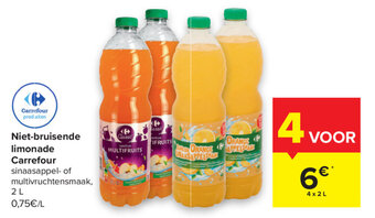 Carrefour Niet-bruisende limonade Carrefour aanbieding