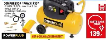 Hubo COMPRESSOR “POWX1730” aanbieding