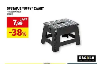 Hubo OPSTAPJE “UPPY” ZWART aanbieding