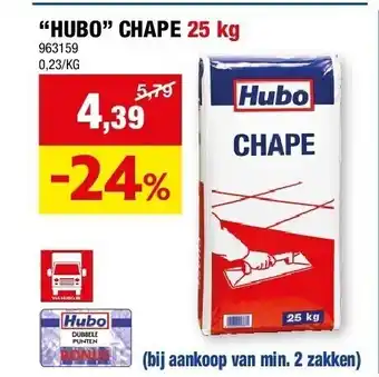 Hubo “HUBO” CHAPE 25 kg aanbieding