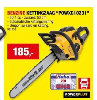 Hubo BENZINE KETTINGZAAG “POWXG10231” aanbieding
