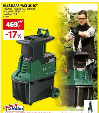 Hubo HAKSELAAR “AXT 25 TC” aanbieding