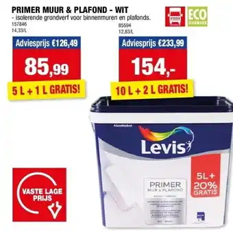 Hubo PRIMER MUUR & PLAFOND - WIT aanbieding
