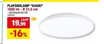 Hubo PLAFONDLAMP “KAOKI” 1800 lm - Ø 31,5 cm aanbieding
