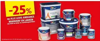 Hubo op ALLE LEVIS AMBIANCE MUURVERF EN LAKKEN aanbieding