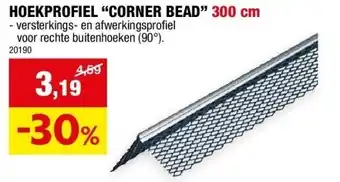 Hubo HOEKPROFIEL “CORNER BEAD” 300 cm aanbieding