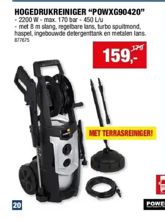 HOGEDRUKREINIGER “POWXG90420”