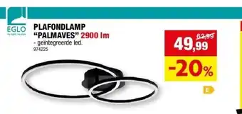 Hubo PLAFONDLAMP “PALMAVES” 2900 lm aanbieding
