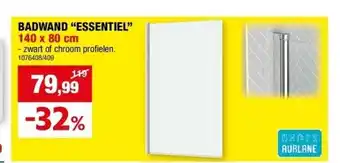 Hubo BADWAND “ESSENTIEL” 140 x 80 cm aanbieding