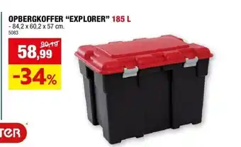 Hubo OPBERGKOFFER “EXPLORER” 185 L aanbieding