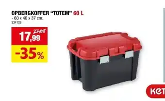 Hubo OPBERGKOFFER “TOTEM” 60 L aanbieding