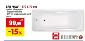 Hubo BAD “OLA” - 170 x 70 cm aanbieding