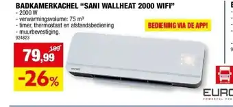 Hubo BADKAMERKACHEL “SANI WALLHEAT 2000 WIFI” aanbieding