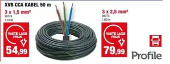 Hubo XVB CCA KABEL 50 m 3 x 1,5 mm² aanbieding