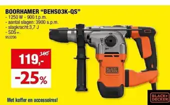 Hubo BOORHAMER “BEHS03K-QS” aanbieding