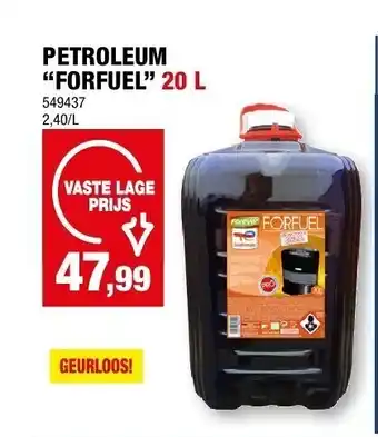 Hubo PETROLEUM “FORFUEL” 20 L aanbieding