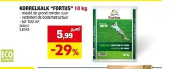 Hubo KORRELKALK “FORTUS” 10 kg aanbieding