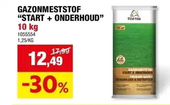 Hubo GAZONMESTSTOF “START + ONDERHOUD” 10 kg aanbieding