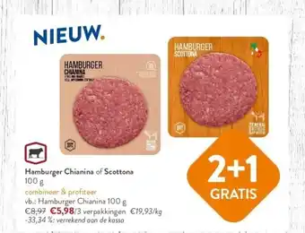 Hamburger Chianina of Scottona