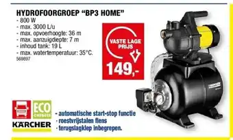 Hubo HYDROFOORGROEP “BP3 HOME” aanbieding