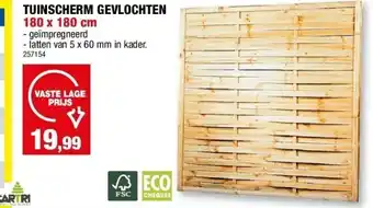 Hubo TUINSCHERM GEVLOCHTEN 180 x 180 cm aanbieding