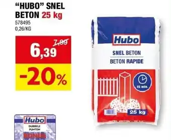 Hubo “HUBO” SNEL BETON 25 kg aanbieding