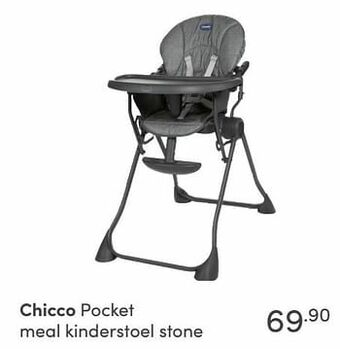 Baby & Tiener Chicco pocket meal kinderstoel stone aanbieding