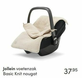 Baby & Tiener Jollein voetenzak basic knit nougat aanbieding