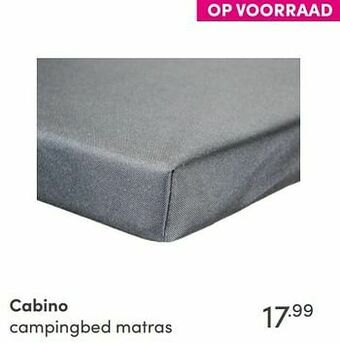 Cabino campingbed matras