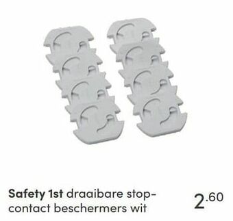 Baby & Tiener Safety 1st draaibare stopcontact beschermers wit aanbieding