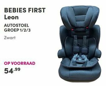 Baby & Tiener Bebies first leon autostoel aanbieding