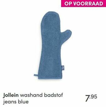 Baby & Tiener Jollein washand badstof jeans blue aanbieding