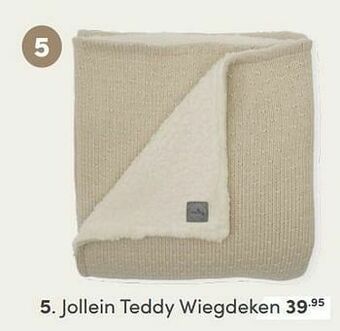 Baby & Tiener Jollein teddy wiegdeken aanbieding