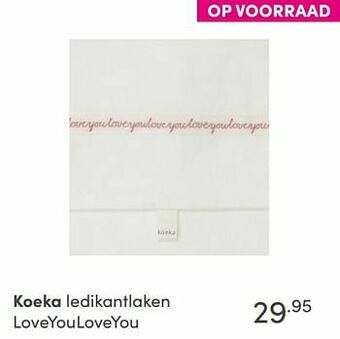 Baby & Tiener Koeka ledikantlaken loveyouloveyou aanbieding