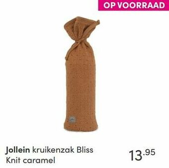 Baby & Tiener Jollein kruikenzak bliss knit caramel aanbieding