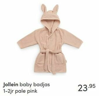 Baby & Tiener Jollein baby badjas 1-2jr pale pink aanbieding