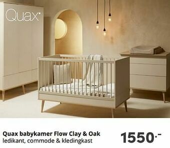 Baby & Tiener Quax babykamer flow clay + oak aanbieding