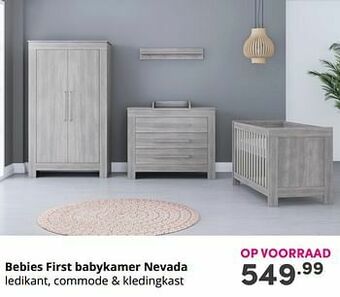 Baby & Tiener Bebies first babykamer nevada aanbieding
