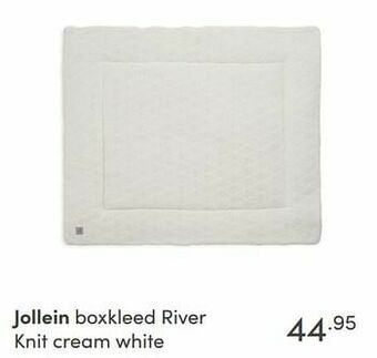 Baby & Tiener Jollein boxkleed river knit cream white aanbieding