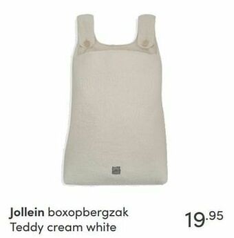 Baby & Tiener Jollein boxopbergzak teddy cream white aanbieding