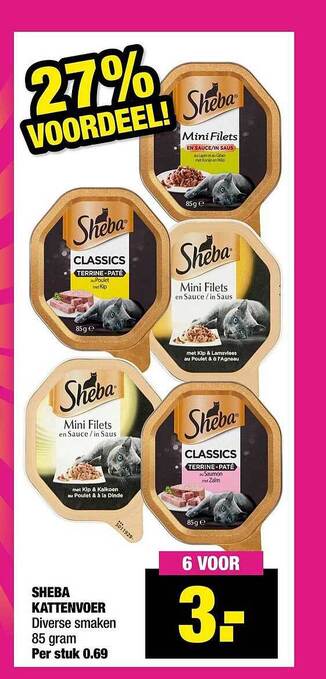 Big Bazar Sheba Kattenvoer aanbieding