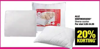 Big Bazar Alle Hoofdkussens aanbieding