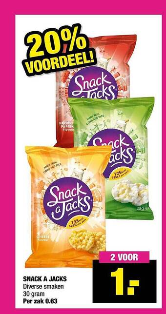 Big Bazar Snack A Jacks aanbieding
