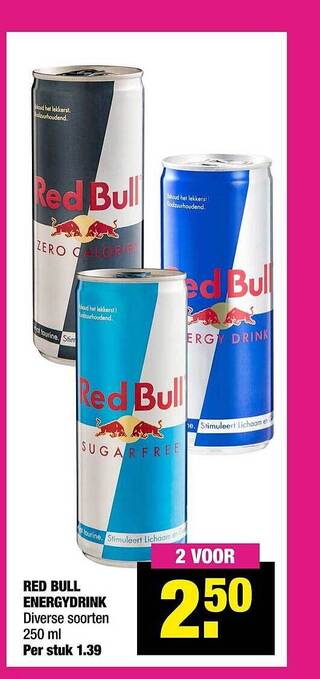 Big Bazar Red Bull Energydrink aanbieding
