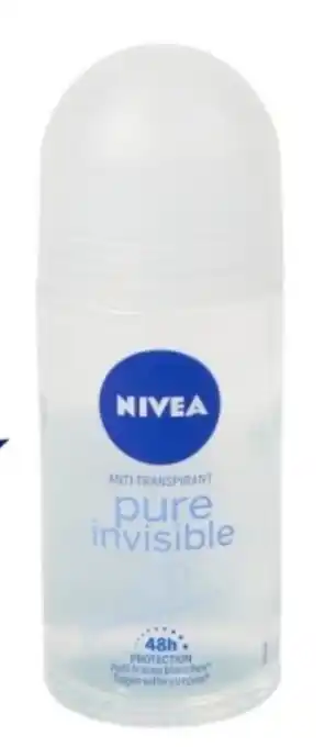 Action Nivea deodorant pure invisible 50 ml aanbieding