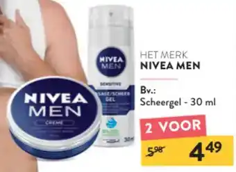 Di NIVEA MEN Scheergel - 30 ml aanbieding