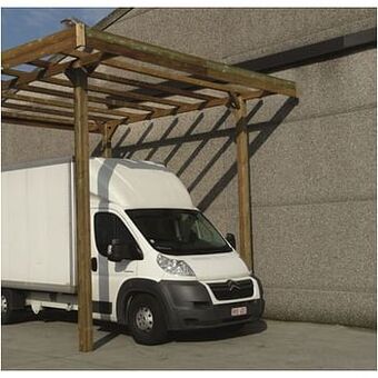 Brico Solid carport ’S7761’ hout 15 m² aanbieding