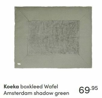 Baby & Tiener Koeka boxkleed wafel amsterdam shadow green aanbieding
