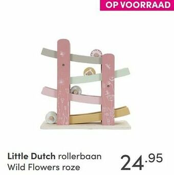 Baby & Tiener Little dutch rollerbaan wild flowers roze aanbieding